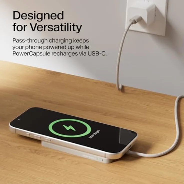 Twelve South PowerCapsule Dune, 5000 mAh Powerbank mit magnetischem Design und Qi2-zertifiziertem kabellosen Laden – Bild 6