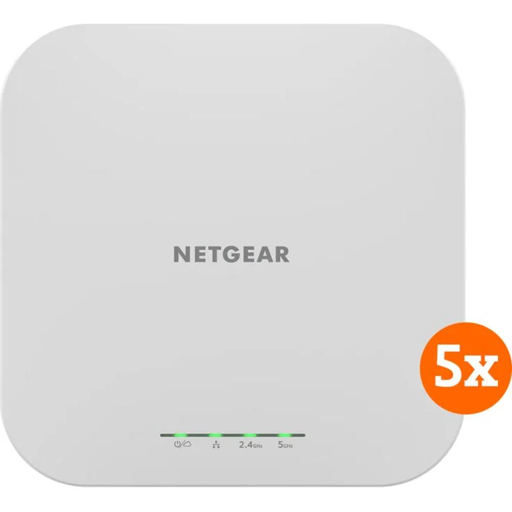 Netgear Wax610 Access Point 5-Pack, WLAN 6, erweiterte Netzwerksicherheit, Cloud-Management