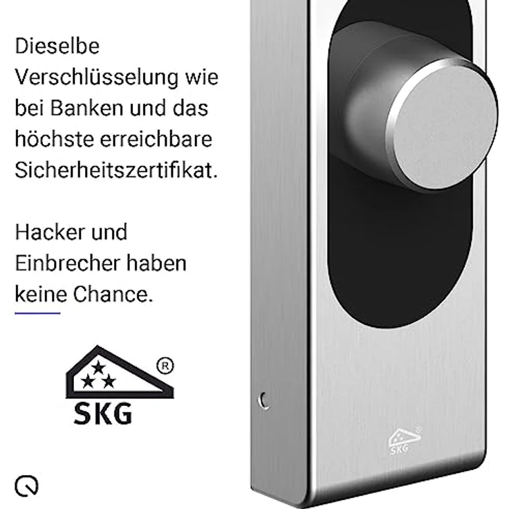 LOQED Touch Smart Lock Türschloss Schwarz - Elektronisches Türschloss Haustür - 256 bit Verschlüsselung - Smart Home Haustürschloss + Smartphone App - Smartes Türschloss Elektrisch – Bild 2