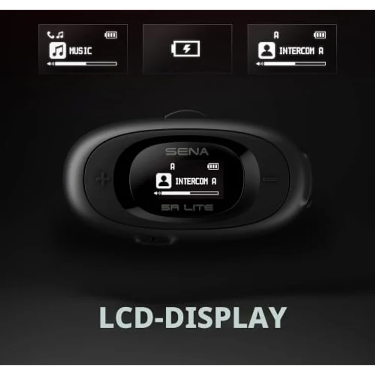 Sena 5R Lite Dual Pack Intercom, Bluetooth 5.1, HD-Gegensprechanlage, Silber, bis zu 700 m Reichweite – Bild 4