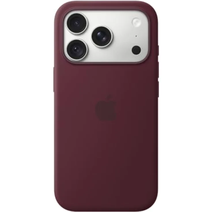Apple Silicone Case für iPhone 18 Pro, Burgunder, MagSafe kompatibel, optimaler Kratz- und Fallschutz – Bild 3