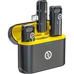 Hollyland Lark C1 Lavalier Mikrofon USB-C kabellos für Android Plug&Play aktive Geräuschunterdrückung Wiedergabe ohne Ausstecken 32H Akkukapazität Hi-Fi Audio superleicht tragbar (Duo)