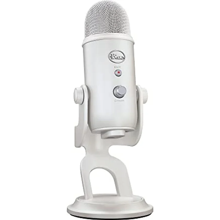 Logitech G Blue Yeti USB-Gaming-Mikrofon in Premiumqualität für Streaming, Blue VO!CE-Software, PC, Podcast, Studio, Computer-Mikrofon, Exklusive Streamlabs-Themes, Sonderedition - Weiß – Bild 1