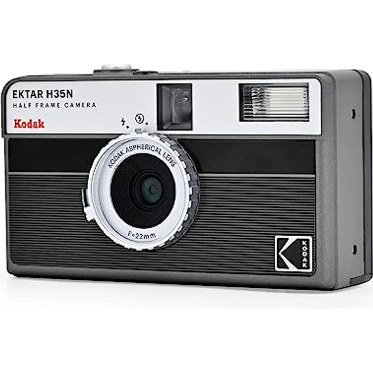 KODAK EKTAR H35N Halbrahmen-Filmkamera, fokusfrei, Glühbirnenfunktion, Sternfilter, 35 mm, beschichtetes Objektiv (Blau) – Bild 2
