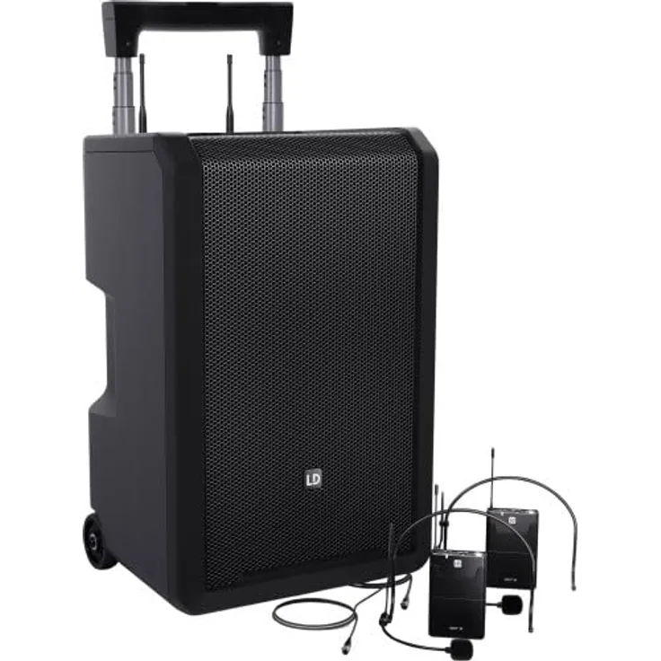 LD Systems ANNY 10 BPH 2 B5, Mobiler Bluetooth PA-Lautsprecher mit Akku, 10" Lautsprechergröße