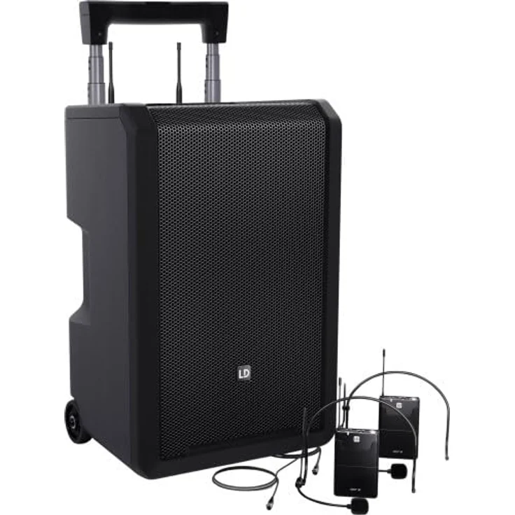 LD Systems ANNY 10 BPH 2 B5, Mobiler Bluetooth PA-Lautsprecher mit Akku, 10" Lautsprechergröße