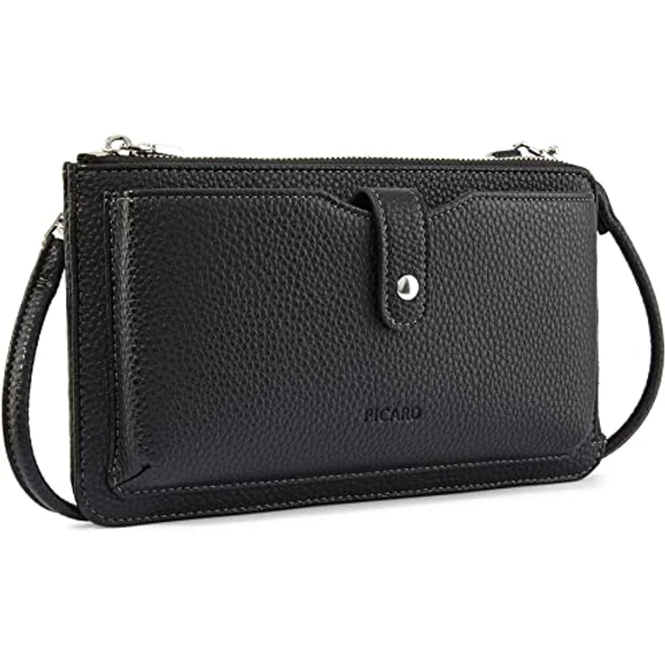 Picard Sonja Handytasche, 12 cm, grau, 100% Nylon, kompakte Design – Bild 3