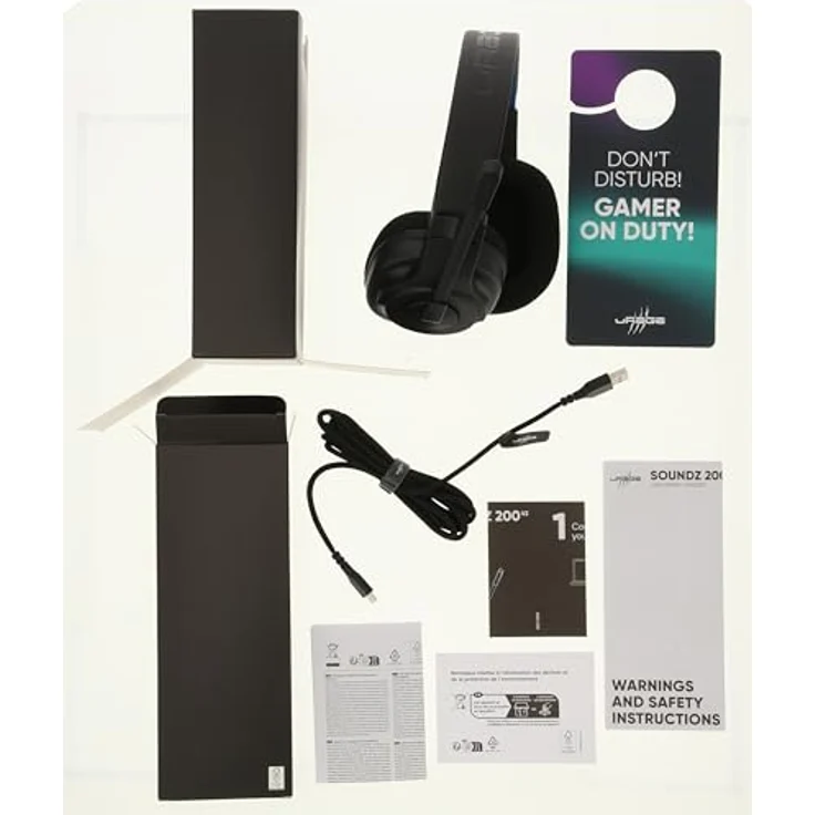 uRage Gaming-Headset SoundZ 200 V2, kabelgebundene Multi-Plattform Kopfhörer für PS5/PC, Over-Ear, in schwarz – Bild 5