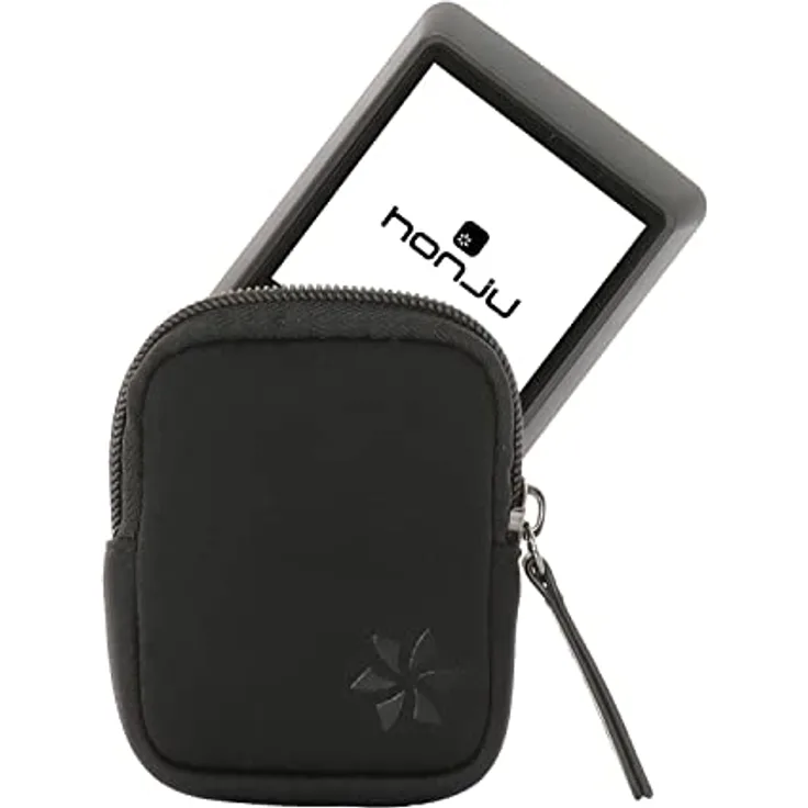 honju Bike Neoprentasche für Bosch Intuvia 100 Display-Tasche [E-Bike/Pedelec Tasche, Schutz vor Kratzern & Schmutz, Fahrrad-Computer Displayschutz, Hochwertiger Reißverschluss] - schwarz