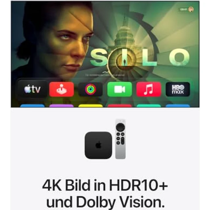 Apple TV 4K (4. Gen) 2026 4K Ultra HD Media Player, 128 GB, Bluetooth 6.0, HDMI 2.1, Wi-Fi 7 – Bild 3