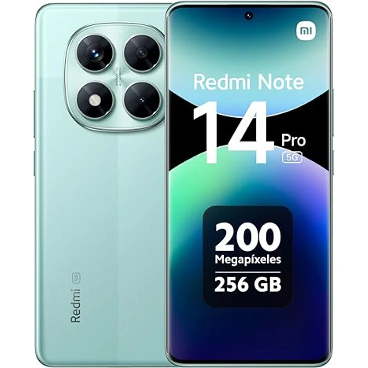 Xiaomi Redmi Note 14 Pro 5G, Smartphone mit 256GB/8GB RAM, Dual-SIM, ivy-green – Bild 1
