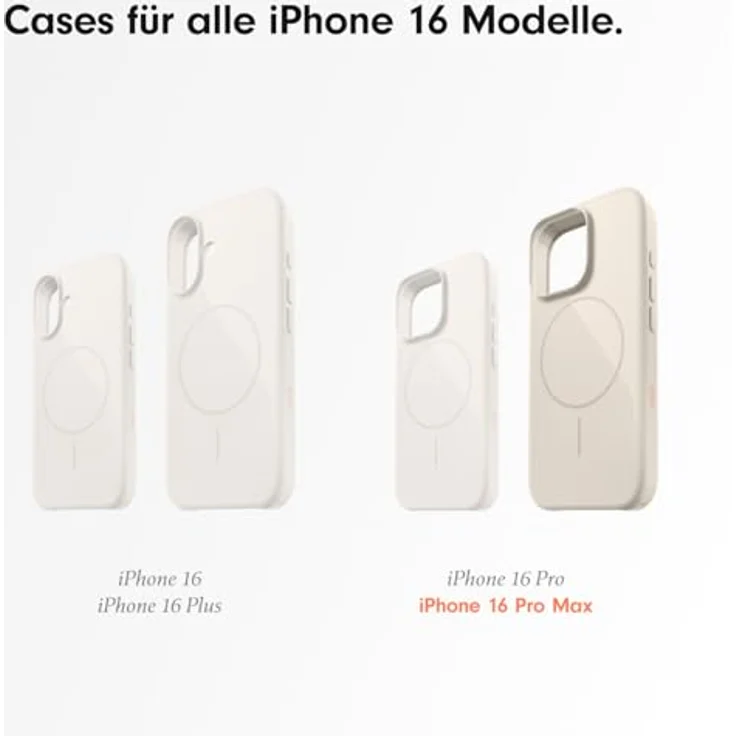 Beats Case iPhone 16 Pro Max - MagSafe, Kratzfeste Schutzhülle, passgenau, Innenfutter aus Mikrofaser - Felsbeige – Bild 2