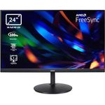 Acer CBA242YH Monitor 23,8 Zoll Full HD, 100Hz HDMI, 75Hz VGA, höhenverstellbar, drehbar, FreeSync, Schwarz