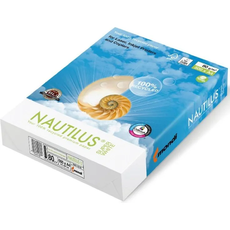 Mondi Business Paper Kopierpapier, Nautilus SuperWhite mit hoher Weiße von 150 CIE