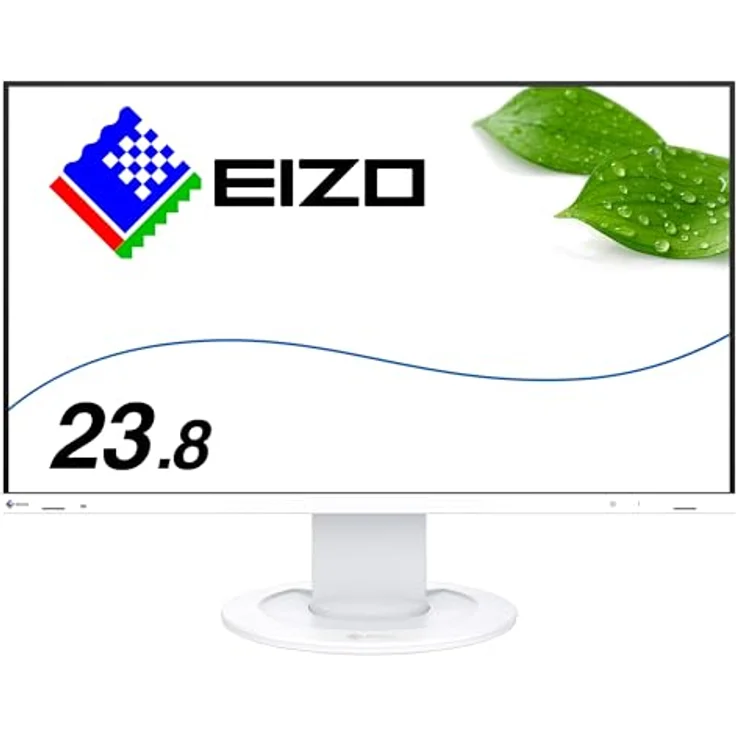 EIZO EV2400R FlexScan 24" Office-Monitor, IPS-Panel, niedriger Energieverbrauch, weiß – Bild 1