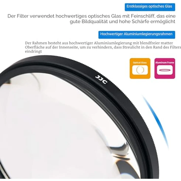 JJC 40,5 mm Makro-Nahaufnahme-Filter-Kit (+2, +4, +8, +10) mit Filtertasche für Sony Alpha A6600 A6500 A6400 A6300 A6000, geeignet für Nahaufnahmen und Makroeffekte – Bild 3