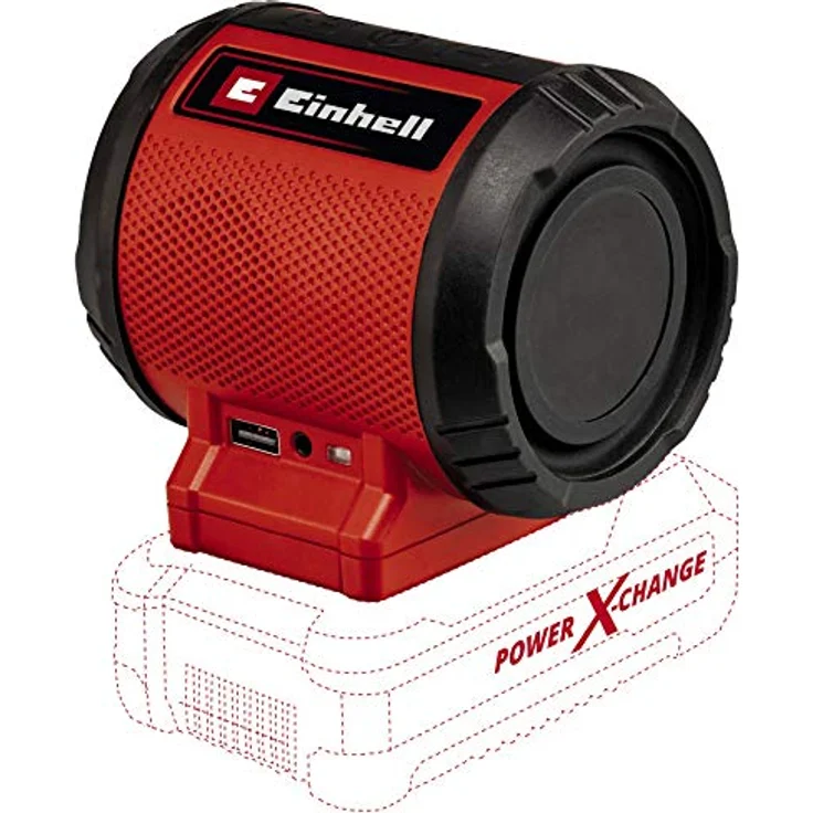 Einhell Akku-Lautsprecher TC-SR 18 Li BT - Solo Power X-Change (Lithium-Ionen, max. 85 dB, Bluetooth, AUX-/USB-Anschluss, intuitives Bedienfeld, ohne Akku und Ladegerät) – Bild 1