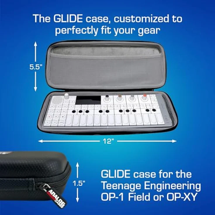 Analog GLIDE Case für Teenage Engineering OP-1 und OP-1 Field, DJ-Cases mit stoßfestem Schutz und passgenauer Konstruktion – Bild 5