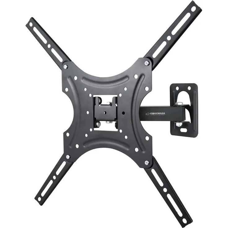 Esperanza PROTEUS TV-Halterung, 70 Zoll (177,8 cm), Wandmontage, Neigungswinkel -/+ 15°, Schwarz