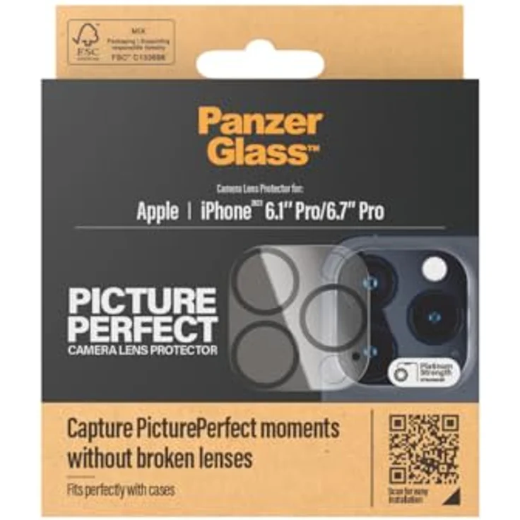 PanzerGlass Picture Perfect Objektivschutz für iPhone 15 Pro/iPhone 15 Pro Max – Bild 3