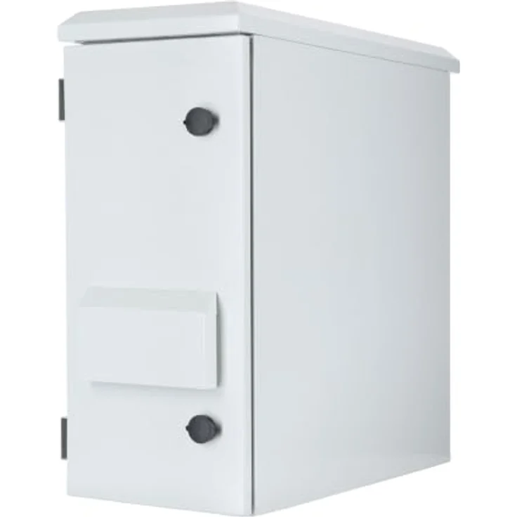 DSIT Serverschrank 6HE 19" Outdoor Wandschrank, IP55, vertikale Montage, 600x280x600mm, Stahlblech, Weiß – Bild 1