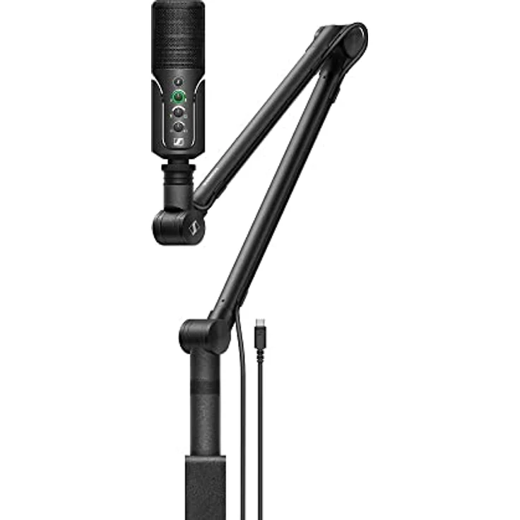 Sennheiser Profile Streaming Set mit USB Mikrofon, Boom Arm und Tasche - Plug & Play-Design, Perfekt für Podcasts und Streaming, Nierenkondensatorkapsel, 3m USB-C Kabel - Schwarz (700100) – Bild 1