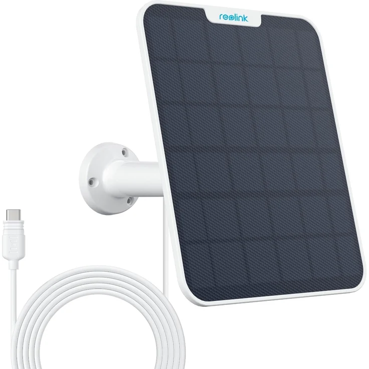 Reolink Solarpanel 2 (Netzwerkkamera Zubehör), Wandmontage mit 360° Flexibilität, wetterfest – Bild 1