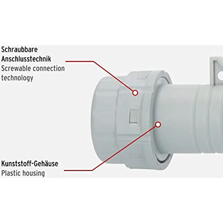 Brennenstuhl CEE-Stecker IP44 (230V, 16A, für den Einsatz im Außenbereich) – Bild 3