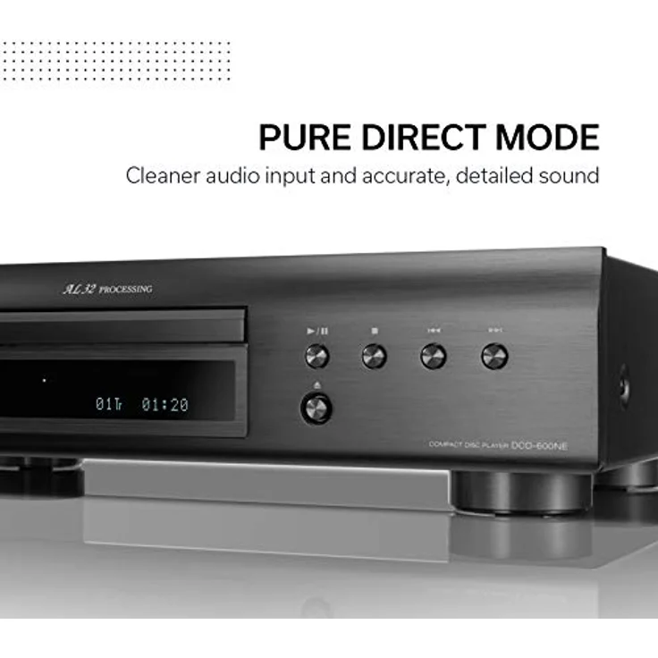 Denon DCD-600 NE CD-Player mit AL32 Processing, schwarz – Bild 5