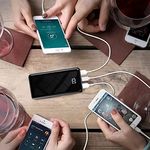 Mini 22.5W Power Bank Klein Aber Stark 12000mAh Schnellladefunktion Externer Akku Typ C Eingänge/Ausgänge,Powerbank USB C Output Tragbares Ladegerät mit Taschenlampe LED Display Akku für iPhone iPad…