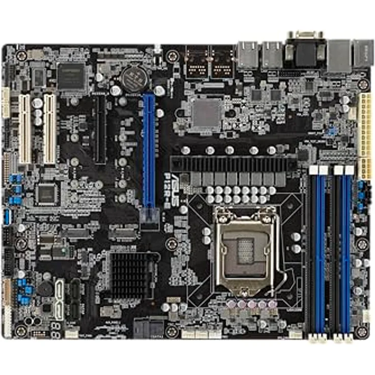 ASUS P12R-E Server Motherboard - Intel Xeon Scalable-Prozessor, DDR4 ECC-Speicher, PCIe 3.0-Unterstützung, Dual Intel Gigabit LAN, ASUS Control Center Express - ATX, LGA 1200 (D) – Bild 3