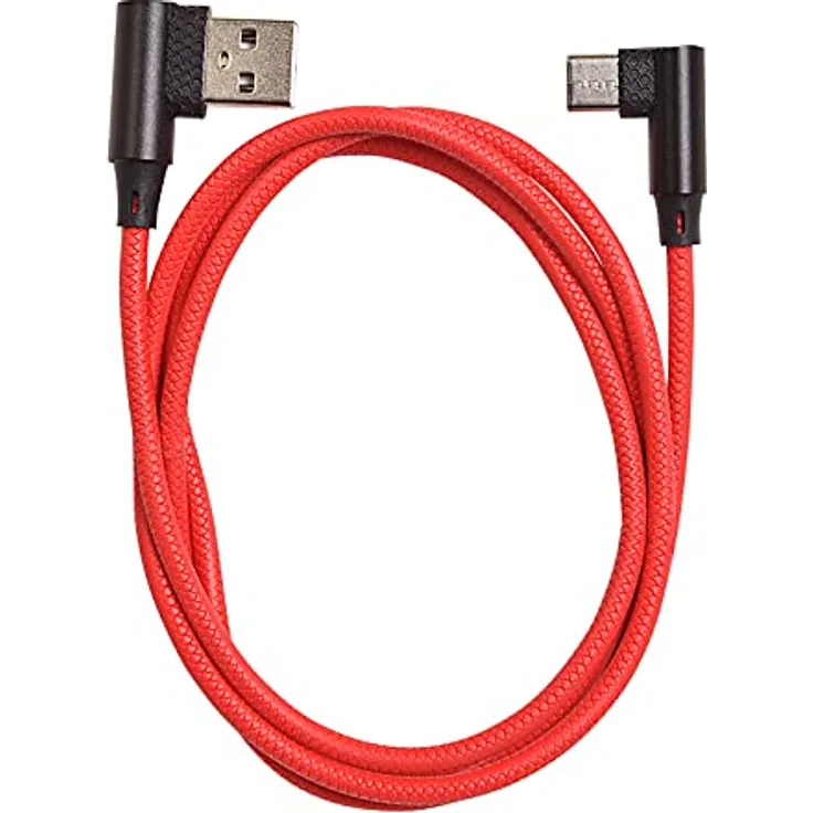 HEITECH USB-Lade-/Datenkabel USB-A<=>USB-C,auf 90 GR Winkelstecker,1 m