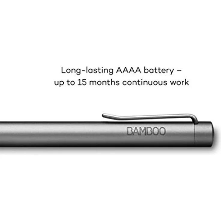 Wacom Bamboo Ink-Active Stylus (2. Generation, mit 4.096 Druckstufen zum natürlichen Schreiben & Anfertigen von Notizen auf stiftfähigen Touchscreen-Geräten mit Microsoft Windows 10) grau – Bild 6