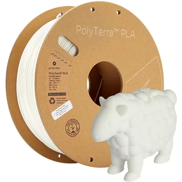 Polymaker 70822 PolyTerra PLA Filament PLA-plast 1.75 mm 1000 g Hvid (mat) 1 stk – Bild 2
