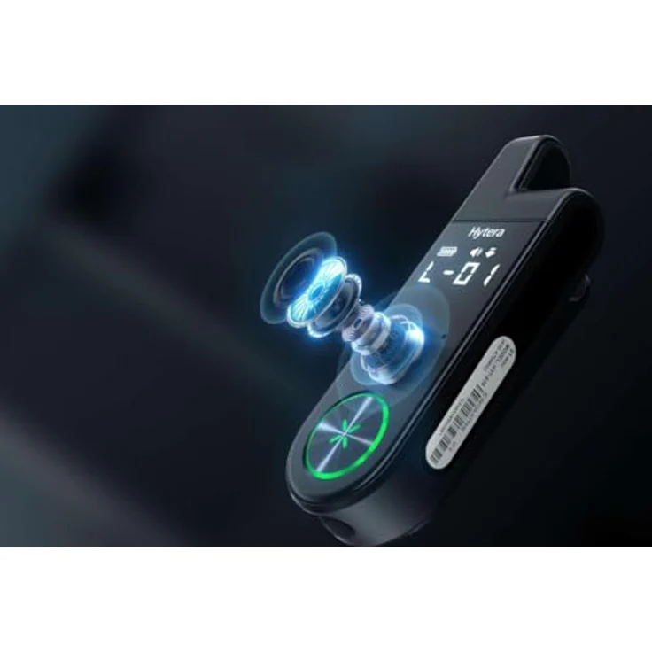 Hytera S1 mini HYT-S10 B1, ultraleichtes PMR-Funkgerät mit 0,5W, 446MHz, 750mAh Akku und festem Gürtelclip, schwarz – Bild 3