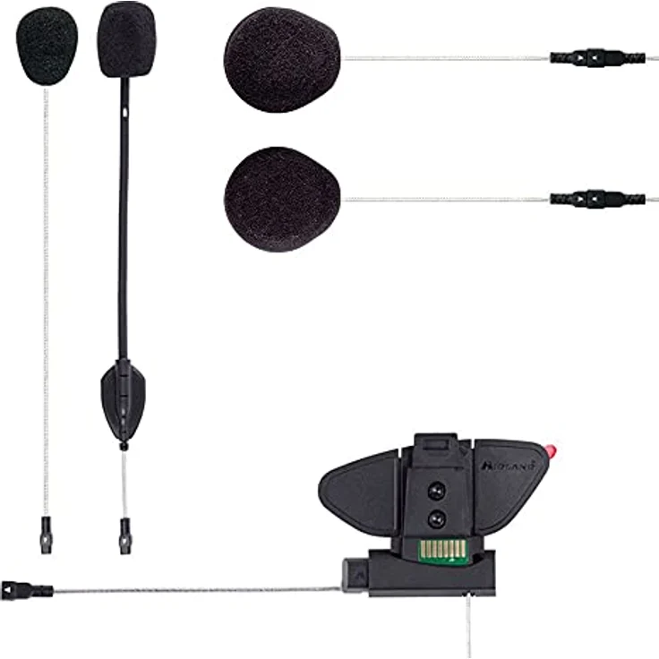 Midland C1252.02 BT Pro Audio Kit, Helm-Lautsprecher mit Hi-Fi Klang und umfangreichem Zubehörset – Bild 1