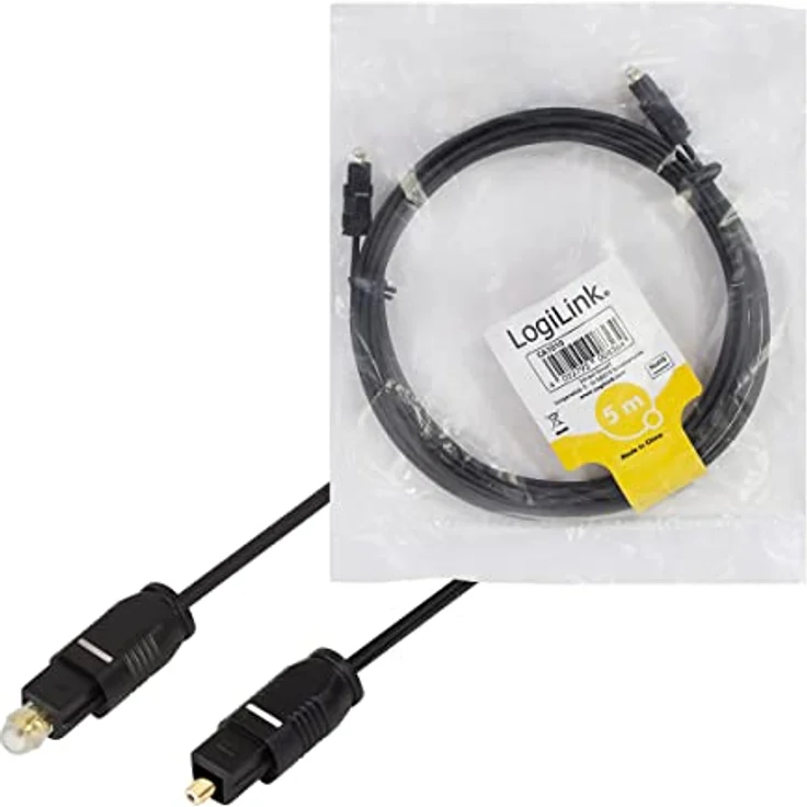 LogiLink Toslink Kabel - bietet beste Tonqulität für Ihre Soundbar, das Heimkino, HiFi Anlage, Spielkonsole, etc. in 5,0 m – Bild 6