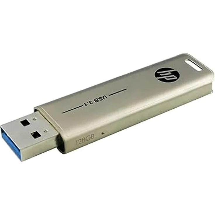 HP x796w USB 3.1 Flash-Laufwerk 128 GB, Push-and-Pull-Design, Metallic-Finish (HPFD796L-128) – Bild 2
