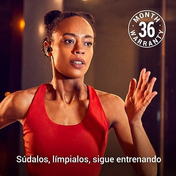 Energy Sistem Earphones True Wireless Freestyle, Kabellose Kopfhörer mit integriertem Mikrofon, Schwarz/Rot – Bild 7