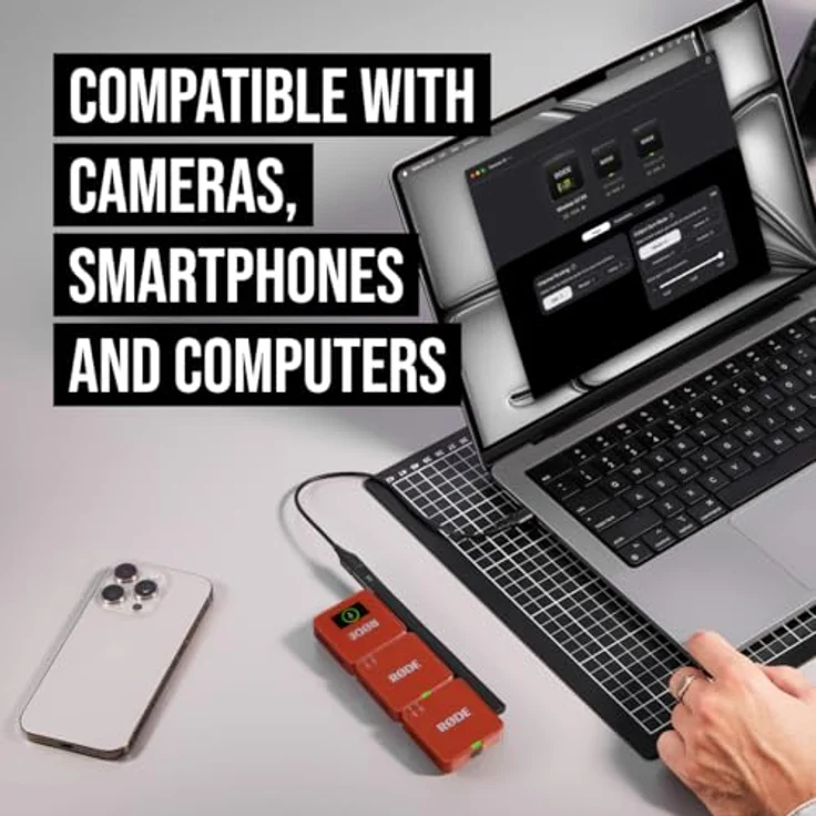 RØDE Wireless GO III, professionelles drahtloses Mikrofonsystem mit 200 m Reichweite, dunkelrot – Bild 3