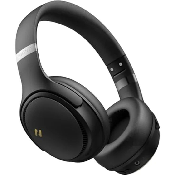 HAVIT H630BT Pro ANC On-Ear Faltbare Bluetooth Kopfhörer, 50 Stunden Akkulaufzeit, Dual Device Unterstützung, Schwarz – Bild 1