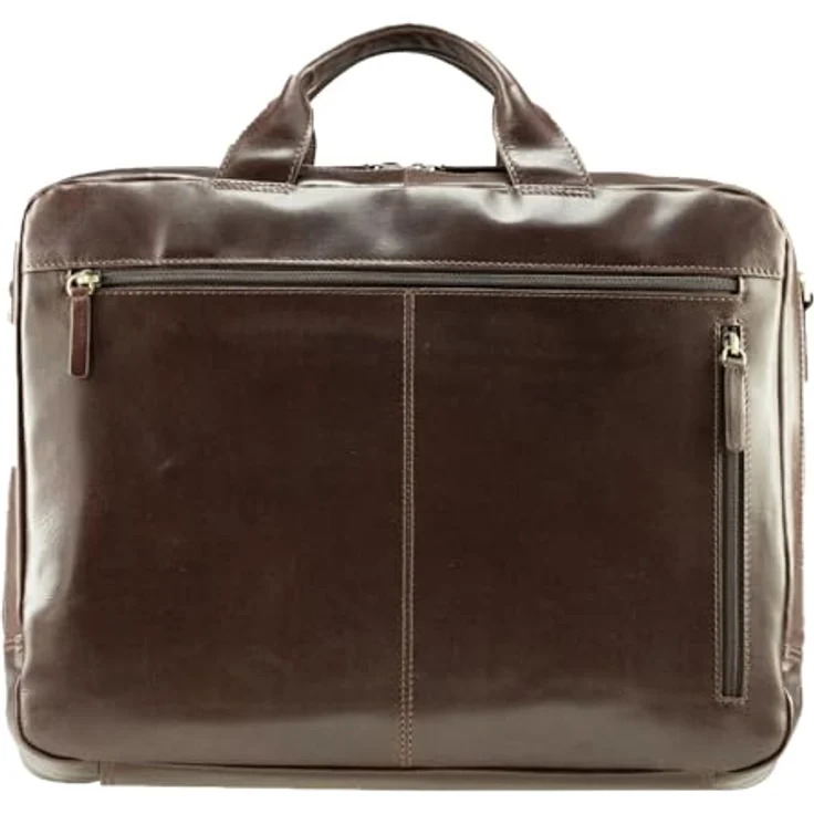Jost Skagen Business Bag, Laptop-Tasche mit gepolsterten Fächern, Rotbraun, 41 x 31 x 11 cm – Bild 5