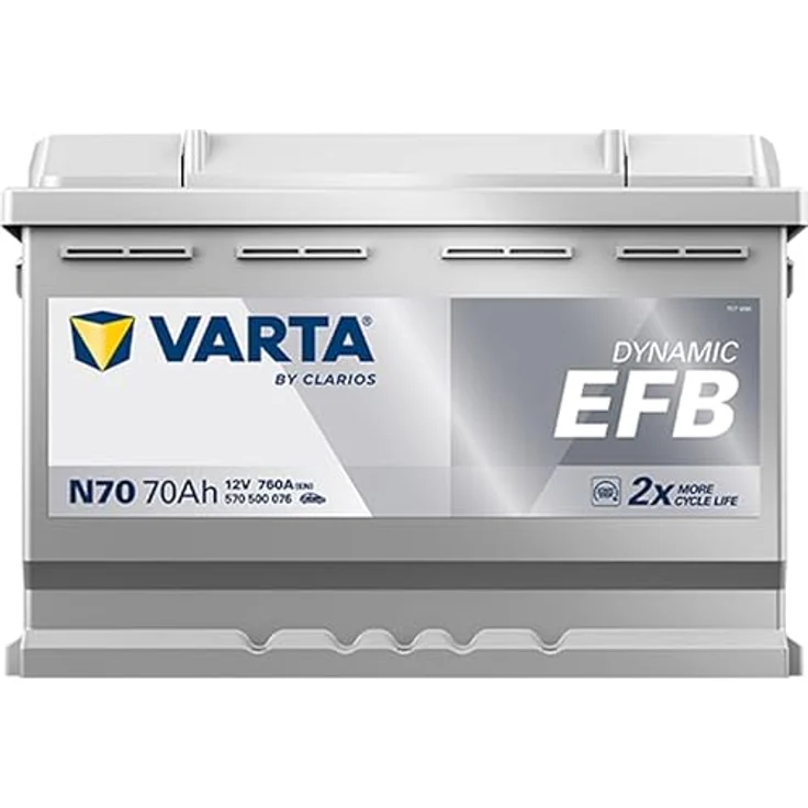 Varta N70 Blue Dynamic EFB, 12V Autobatterie mit 70Ah und 760A für Start-Stop-Fahrzeuge – Bild 4