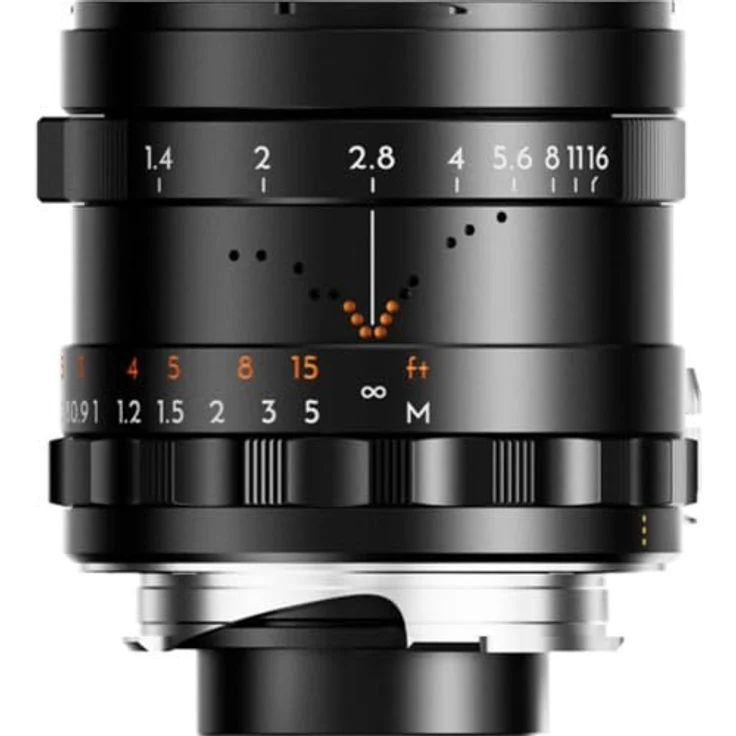 THYPOCH Simera 35mm f1.4 ASPH. Objektiv für Leica M Mount, Vollformat, Blendenöffnung f1.4, Schwarz – Bild 3