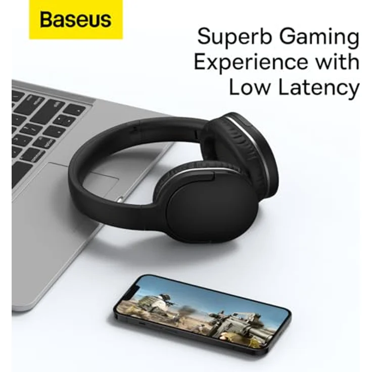 Baseus Encok headphone D02 Pro Black (NC, 40 h, Kabellos), Schwarz – Bild 6