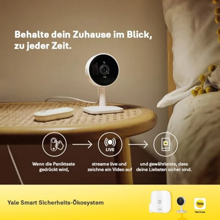 Yale Smart Indoor Camera - Intelligente WLAN Innen-Überwachungskamera – Bild 3