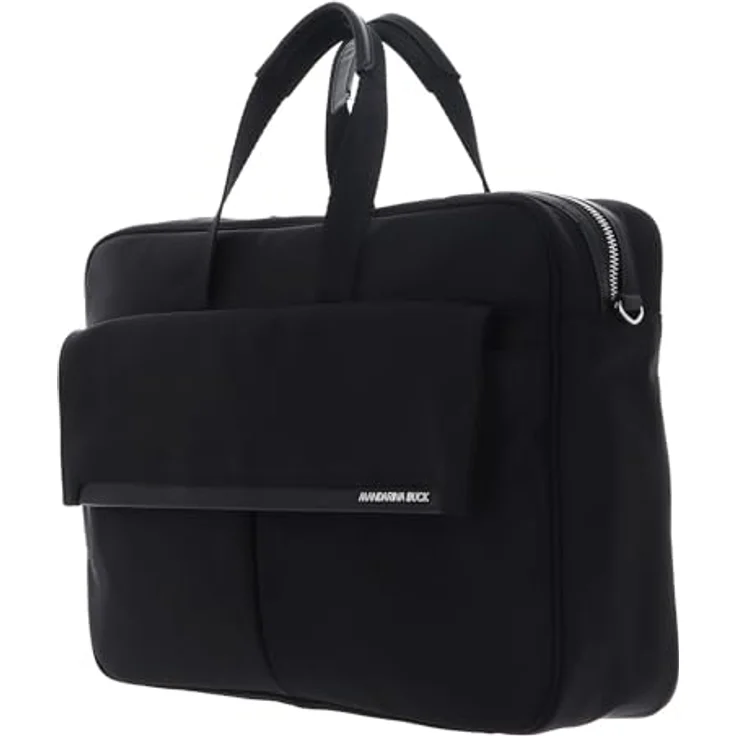 Mandarina Duck Hunter Urban Briefcase HWC01 (17"), Notebooktasche, glänzendes Nylon, schwarz – Bild 2