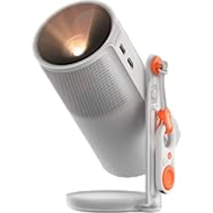 XGIMI MoGo 4+ PowerBase Stand, Tragbarer Full HD Beamer mit 450 lm, 360-Grad-Rotationsfähigkeit, Grau – Bild 4