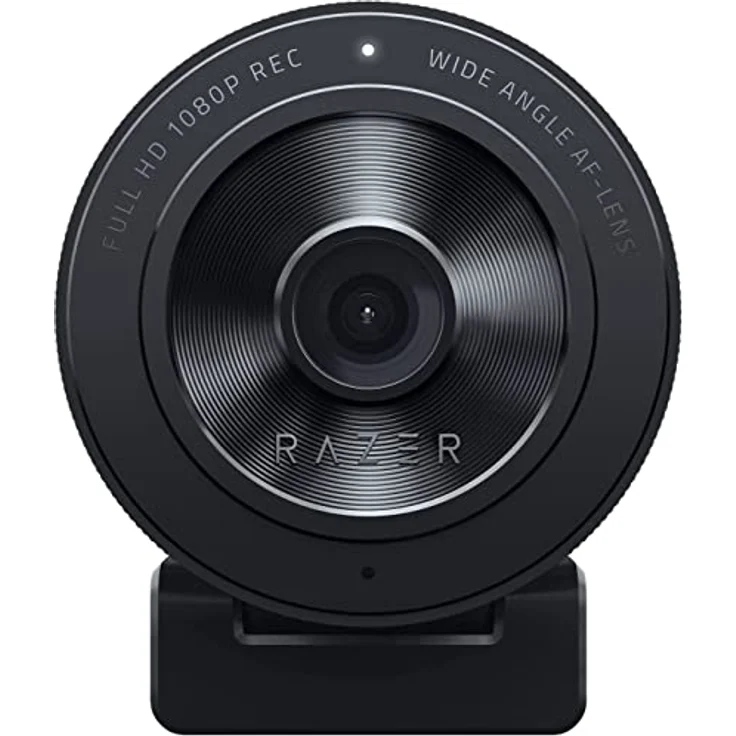 Razer Kiyo X - USB-Webcam für Streaming in Full-HD (1080p 30 FPS oder 720p 60 FPS, Autofokus, Plug + Play, vollständig anpassbare Einstellungen, flexibel zu befestigen) Schwarz – Bild 1