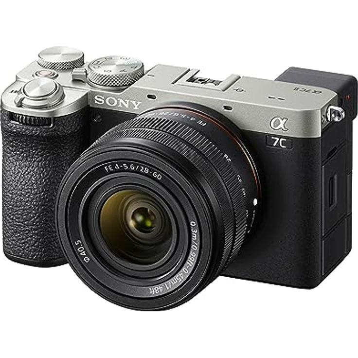 Sony Alpha 7C II | Spiegellose Vollformatkamera mit SEL2860 Zoom Objektiv (28-60 mm, F4–5.6, kompakt, 33 MP, Echtzeit-Autofokus, 10 BPS, 4K Video, neigbarer LCD-Touchscreen) Silber – Bild 2